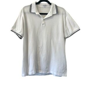 Fashion Nova White & Black Polo Shirt